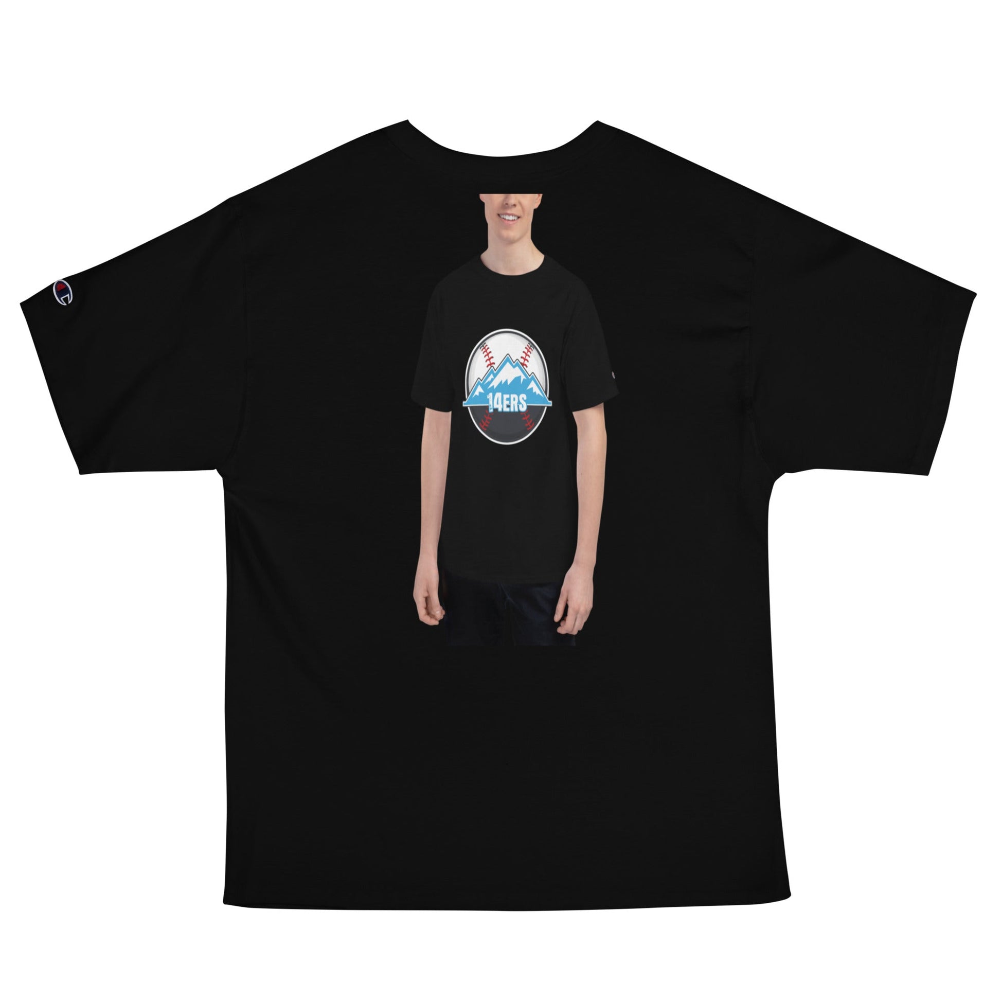Signature | Champion T-Shirt | 14ers Baseball | Athletics Logo