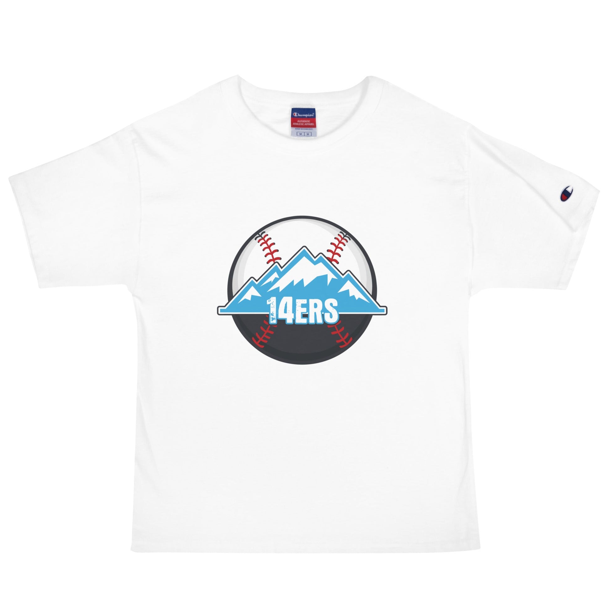 Signature | Champion T-Shirt | 14ers Baseball | Athletics Logo