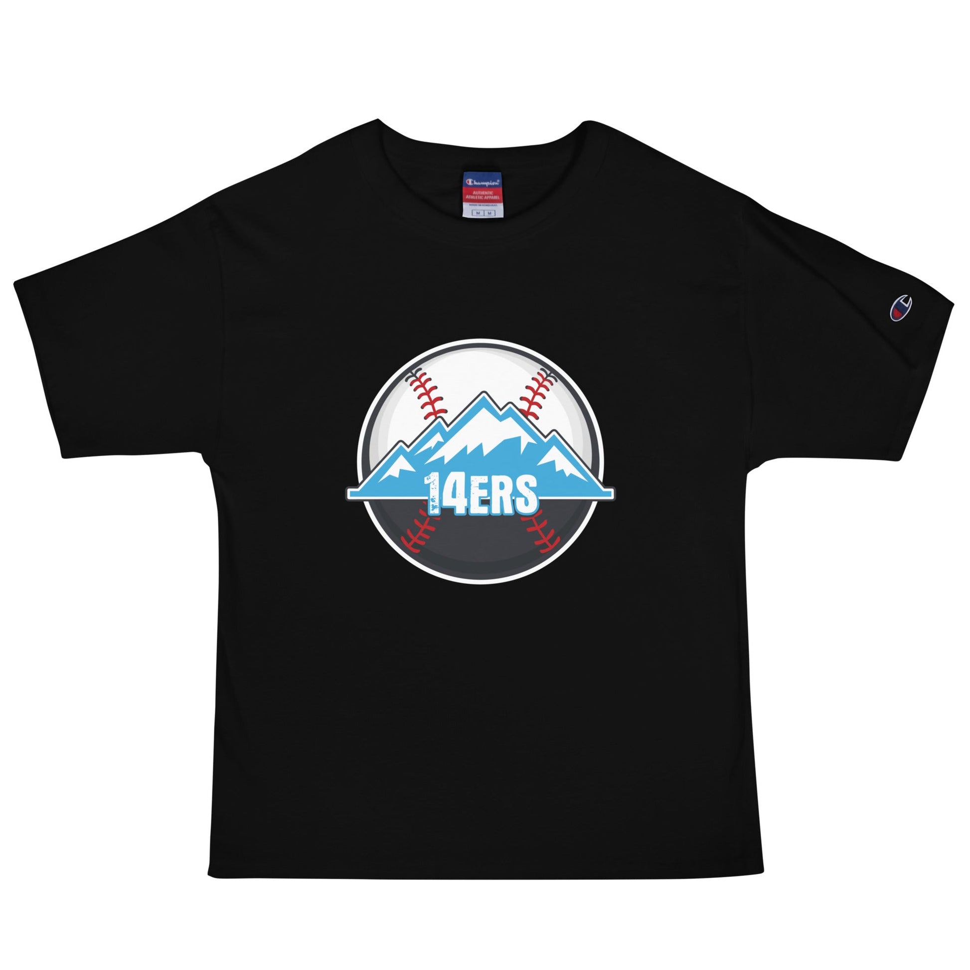 Signature | Champion T-Shirt | 14ers Baseball | Athletics Logo