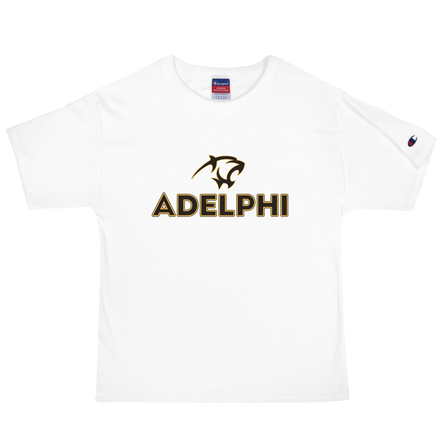 Signature | Champion T-Shirt | Adelphi Womens Soccer | Apex Panther Logo