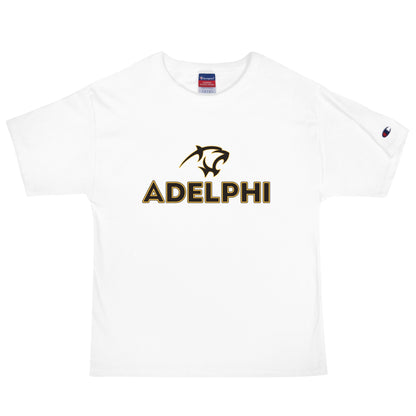 Signature | Champion T-Shirt | Adelphi Womens Soccer | Apex Panther Logo