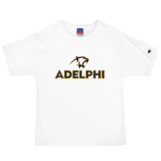 Signature | Champion T-Shirt | Adelphi Womens Soccer | Apex Panther Logo