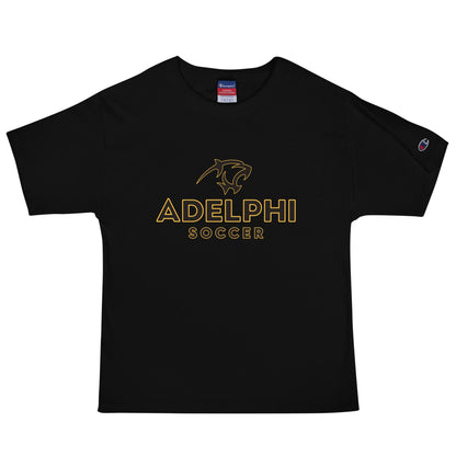 Signature | Champion T-Shirt | Adelphi Womens Soccer | Vanguard Mark Logo