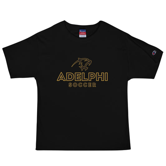 Signature | Champion T-Shirt | Adelphi Womens Soccer | Vanguard Mark Logo