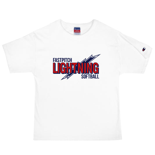 Signature | Champion T-Shirt | Amherst Lightning Softball | Lightning Logo