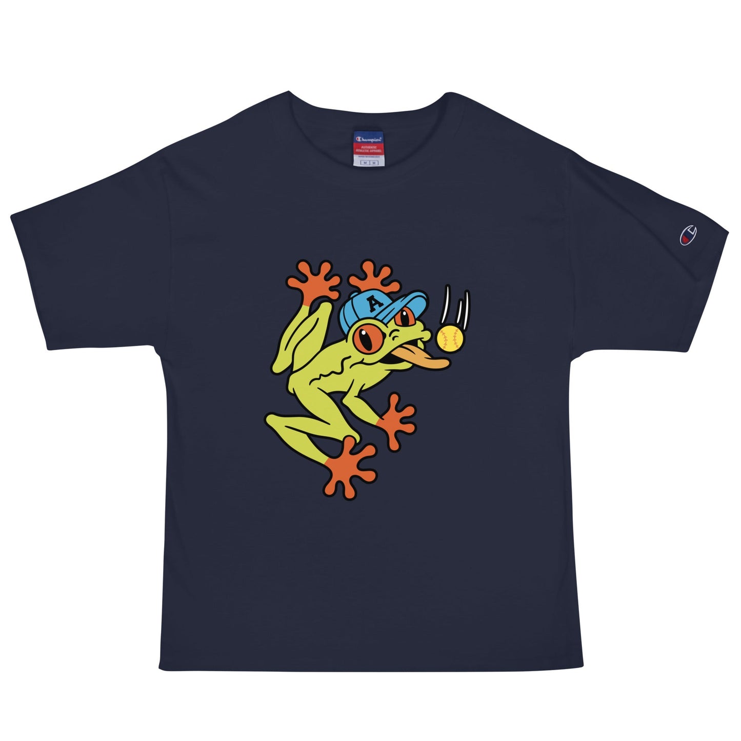 Signature | Champion T-Shirt | Aquasox Softball | Mascot Logo