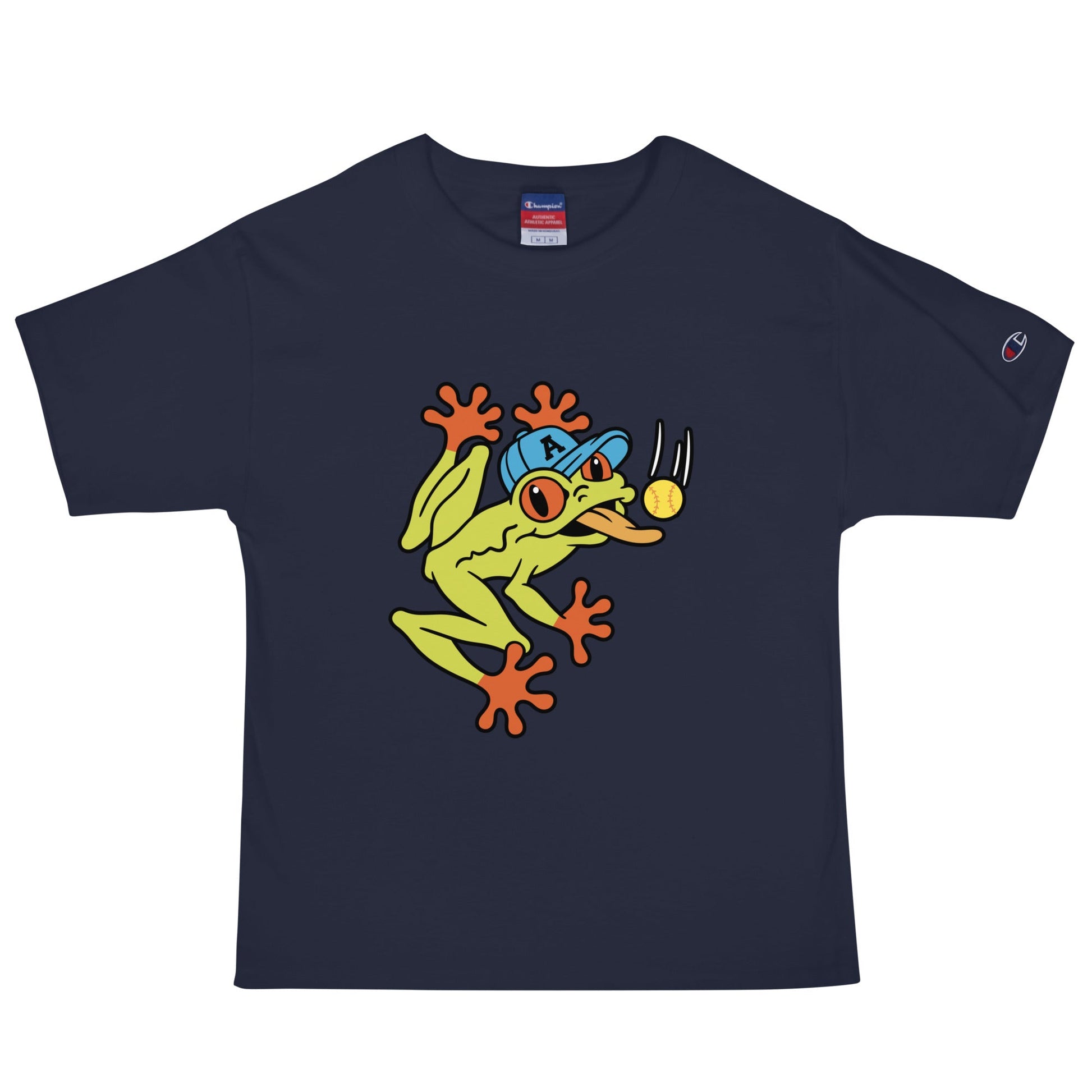 Signature | Champion T-Shirt | Aquasox Softball | Mascot Logo