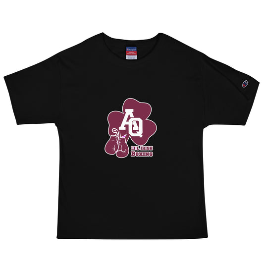 Signature | Champion T-Shirt | Aquinas Li’l Irish Boxing | AQ Shamrock Logo