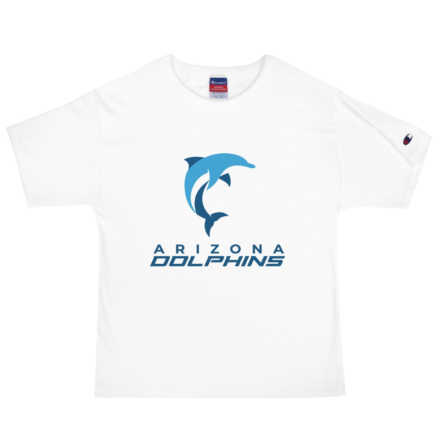 Signature | Champion T-Shirt | Arizona Dolphins Swim Team | Wave Athletic Logo