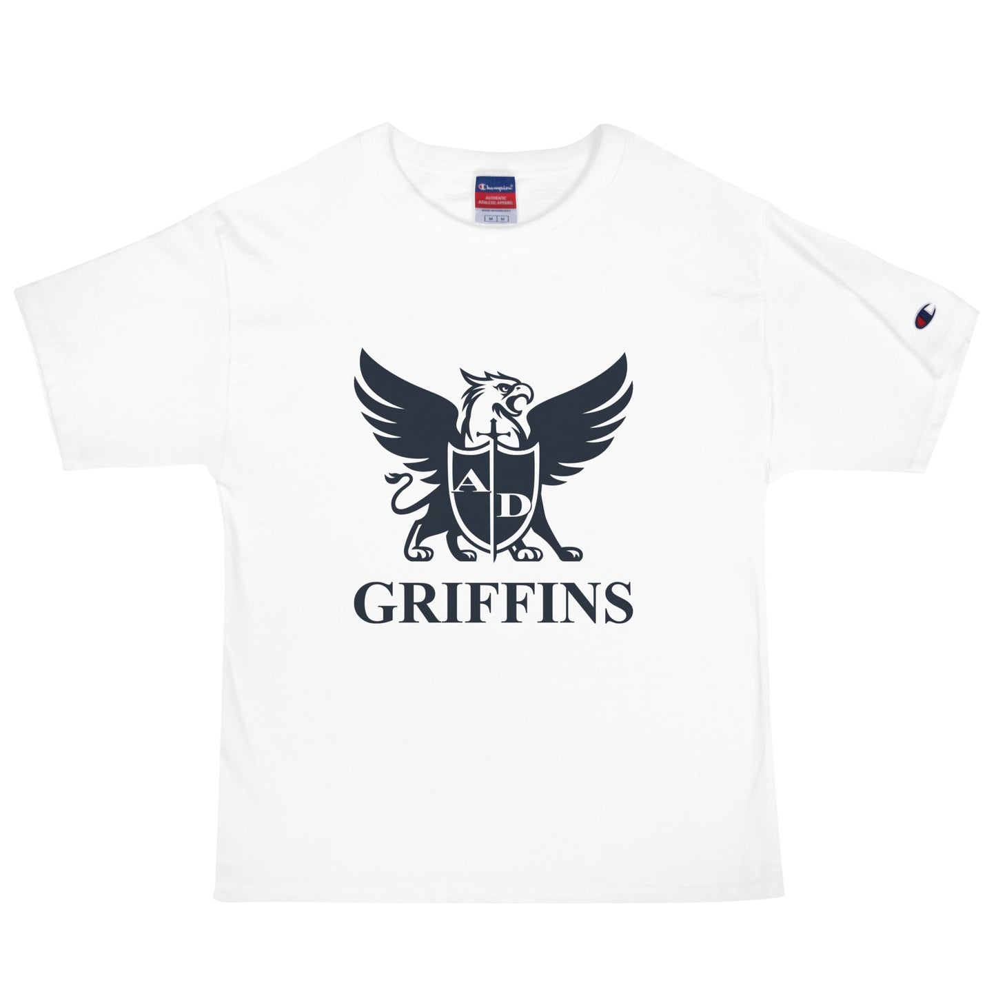Signature | Champion T-Shirt | Arma Dei Academy Basketball | Griffin Logo