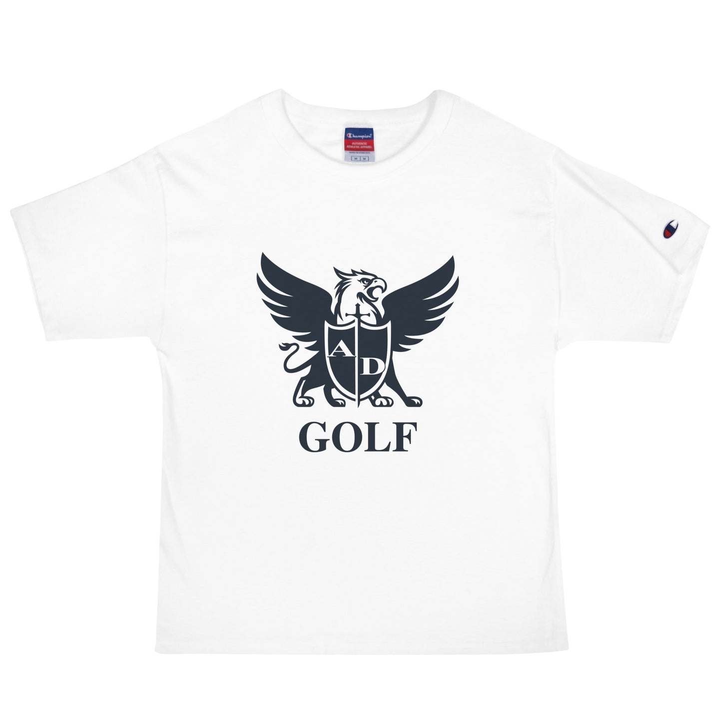 Signature | Champion T-Shirt | Arma Dei Academy Golf | Griffin Logo
