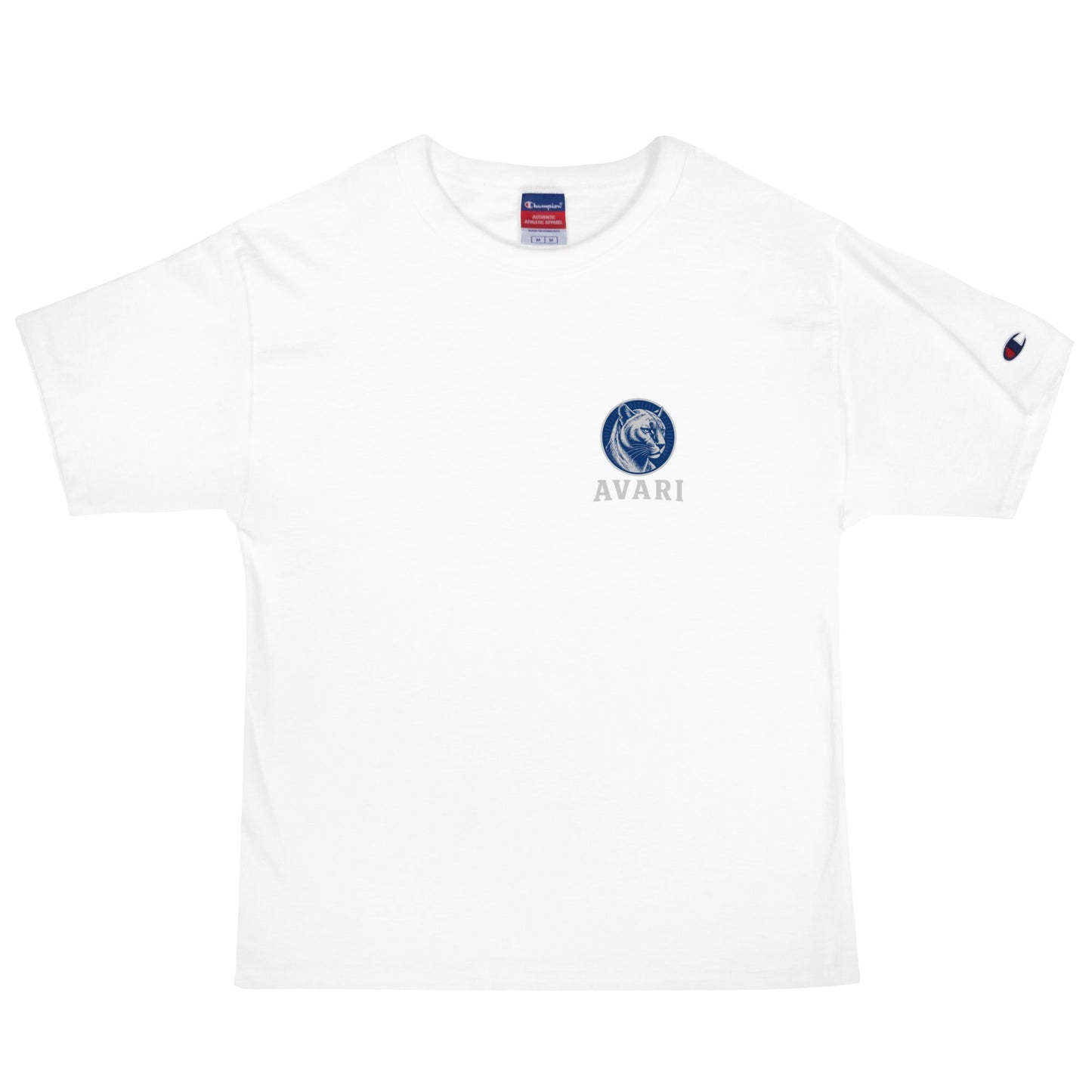 Signature | Champion T-Shirt | Arma Dei Academy Logic Houses | Avari Logo