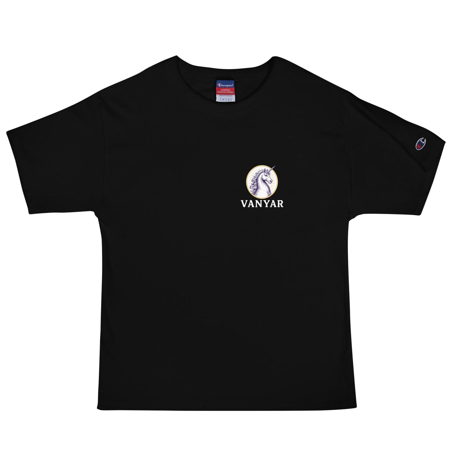 Signature | Champion T-Shirt | Arma Dei Academy Logic Houses | Vanyar Logo