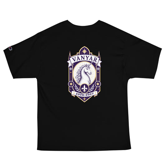 Signature | Champion T-Shirt | Arma Dei Academy Logic Houses | Vanyar Logo