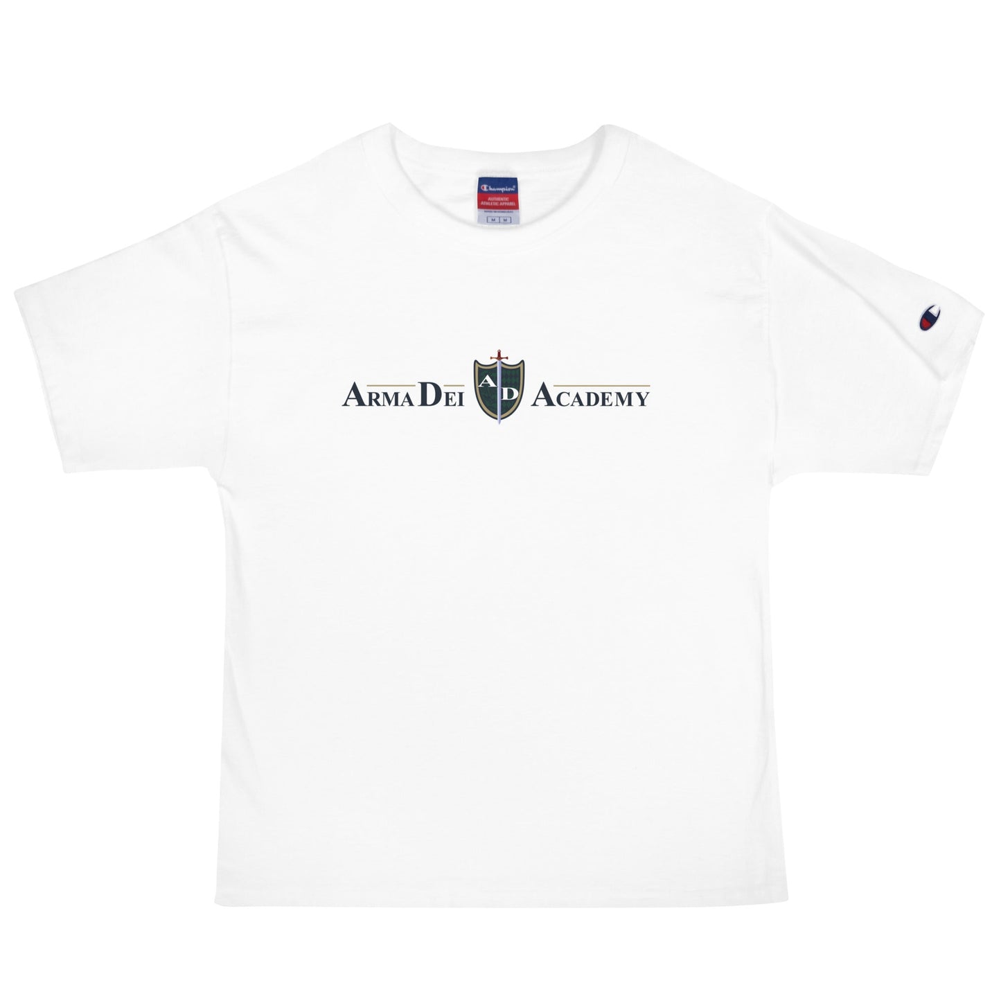 Signature | Champion T-Shirt | Arma Dei Academy | Text Shield Logo