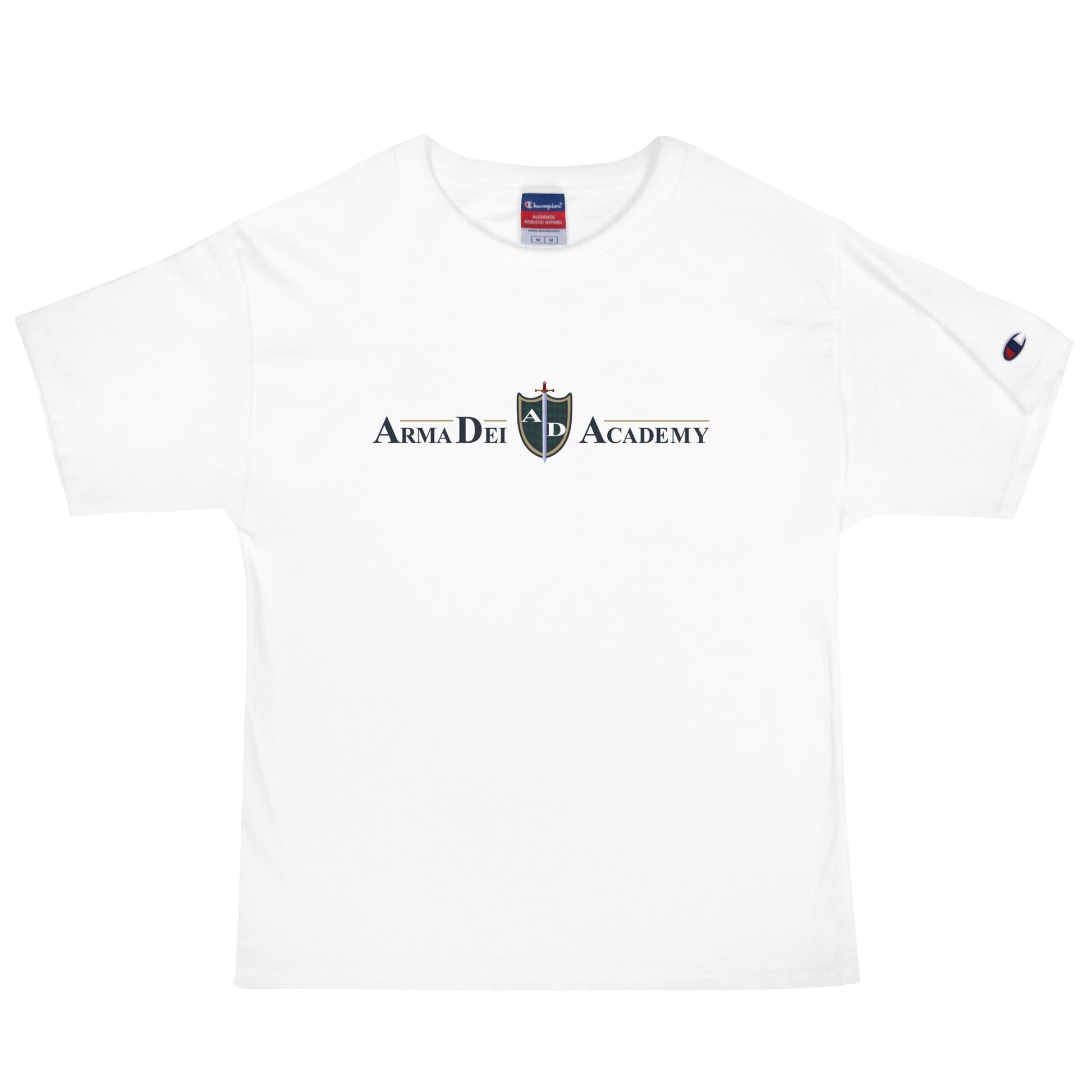 Signature | Champion T-Shirt | Arma Dei Academy | Text Shield Logo