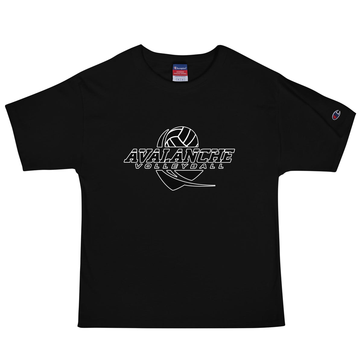 Signature | Champion T-Shirt | Avalanche Volleyball Club | Crest Logo