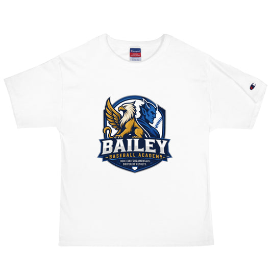 Signature | Champion T-Shirt | Bailey Baseball Academy | Shield Logo