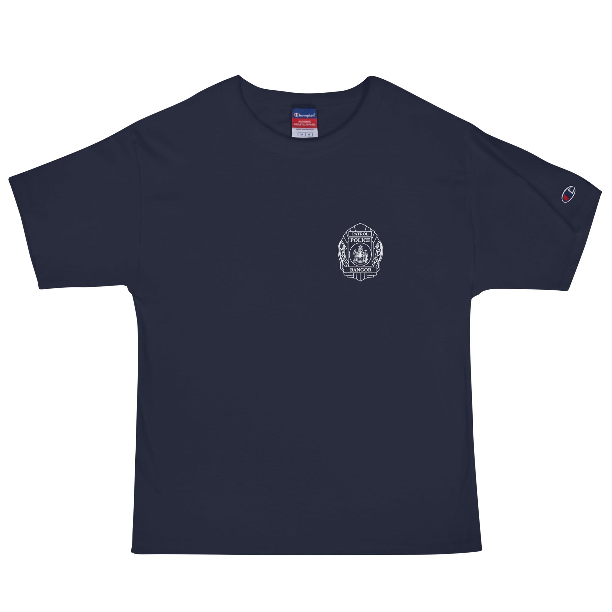 Signature | Champion T-Shirt | Bangor PD | Badge Logo