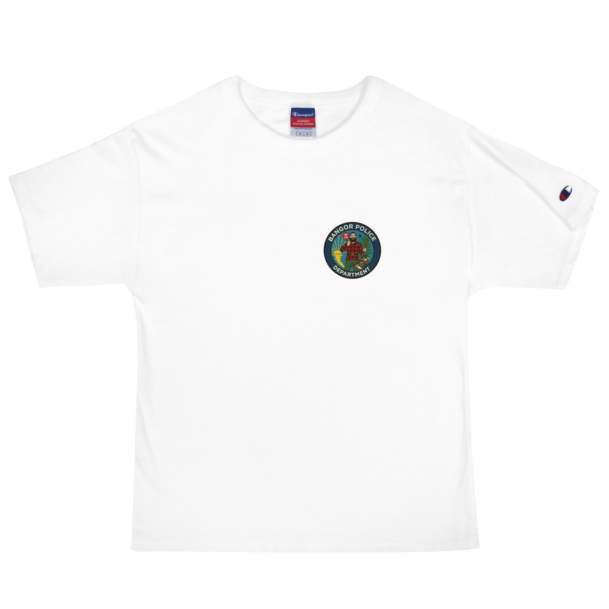Signature | Champion T-Shirt | Bangor PD | Pocket Logo