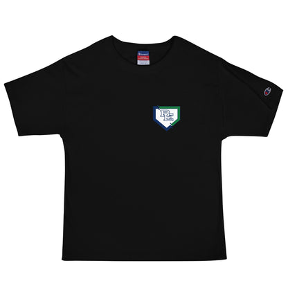 Signature | Champion T-Shirt | BE Softball | Plate Logo