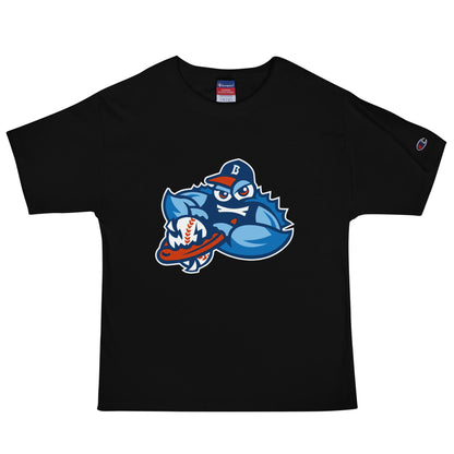 Signature | Champion T-Shirt | Bellport BlueClaws | Mascot Logo