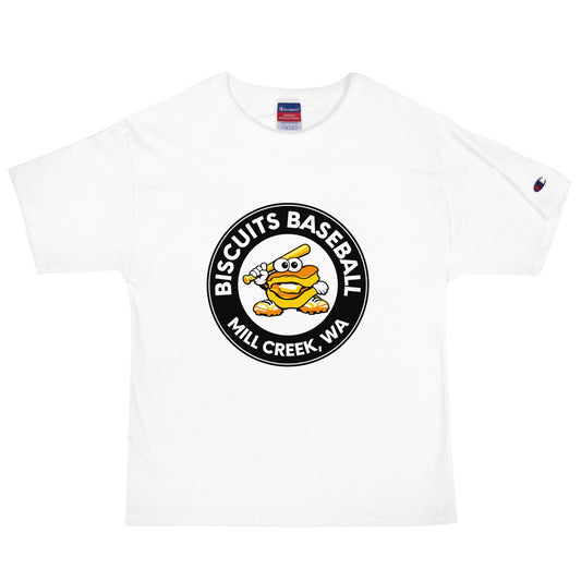 Signature | Champion T-Shirt | Biscuits Baseball MCLL | Mascot Logo