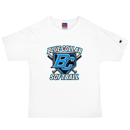 Signature | Champion T-Shirt | Blue Collar Softball 2034 | Shield Logo