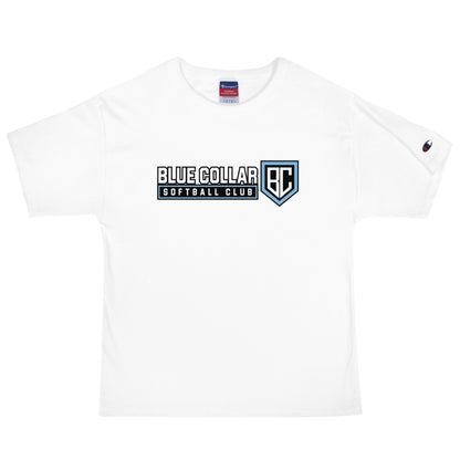 Signature | Champion T-Shirt | Blue Collar Softball 2034 | Vanguard Logo