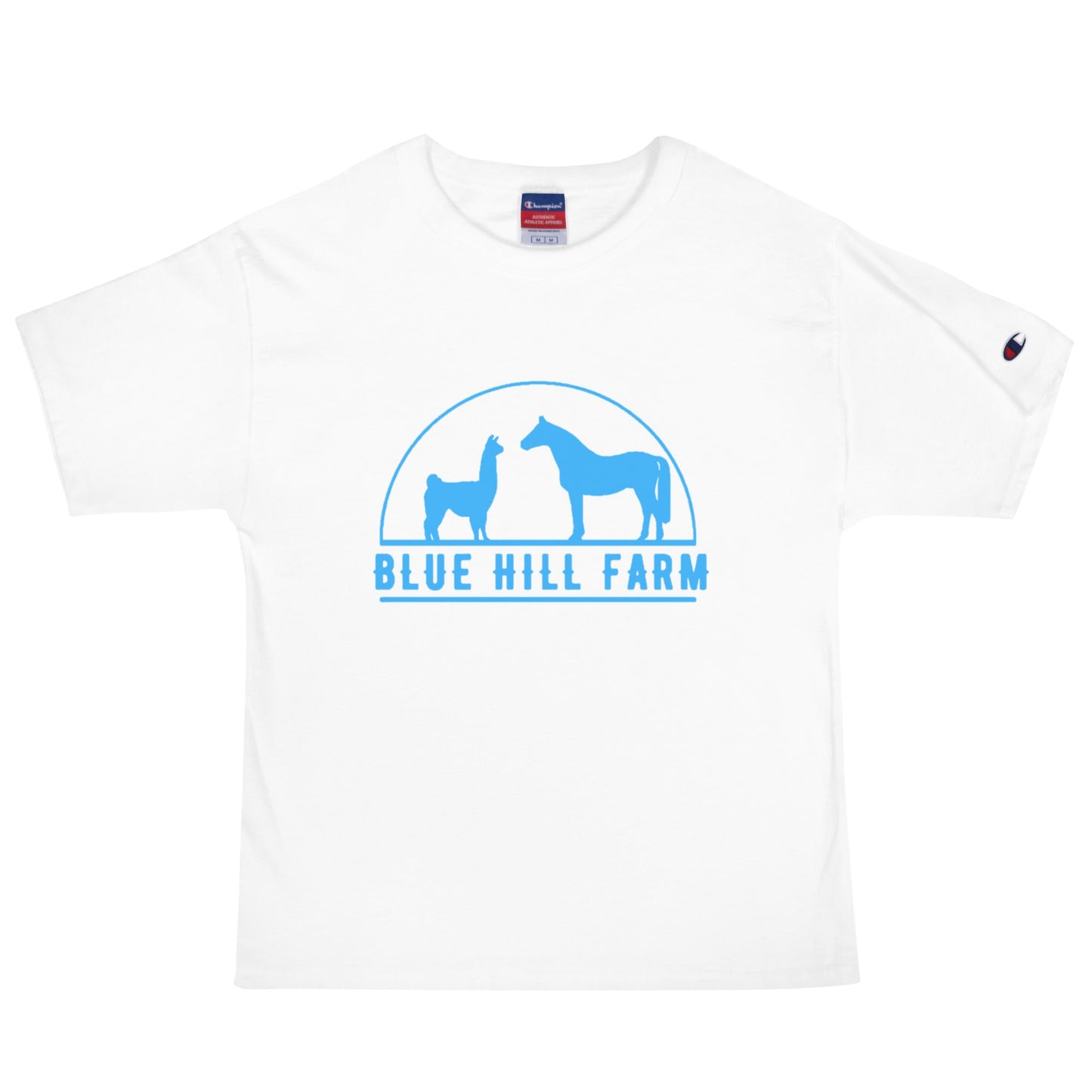 Signature | Champion T-Shirt | Blue Hill Farm | Emblem Logo