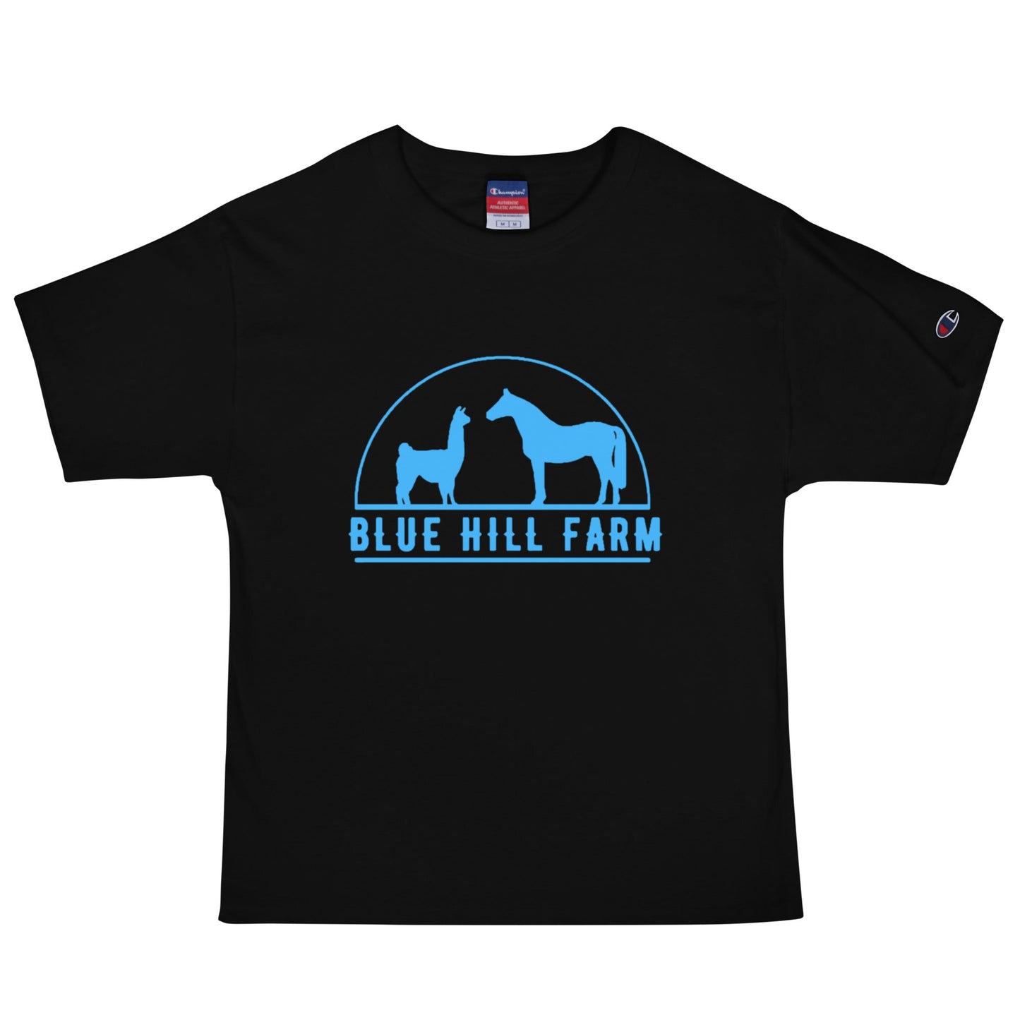 Signature | Champion T-Shirt | Blue Hill Farm | Emblem Logo