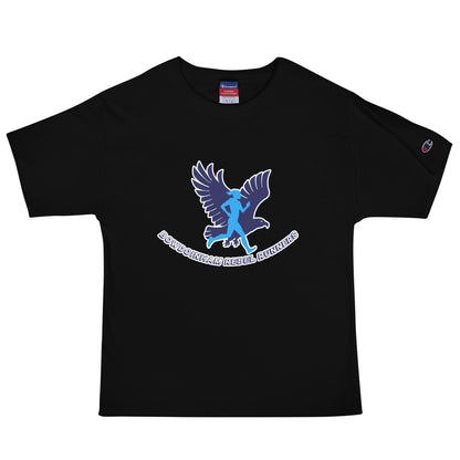 Signature | Champion T-Shirt | Bowdoinham Rebel Runners | Emblem Logo
