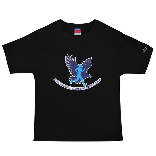 Signature | Champion T-Shirt | Bowdoinham Rebel Runners | Emblem Logo