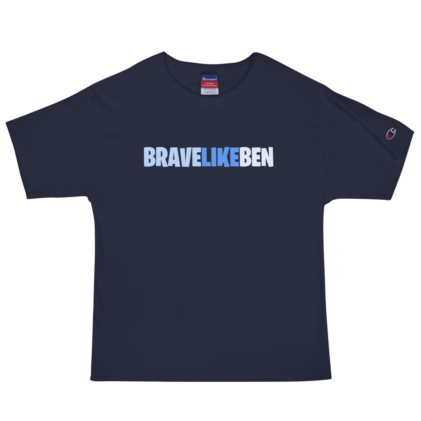 Signature | Champion T-Shirt | Brave Like Ben | Script Logo