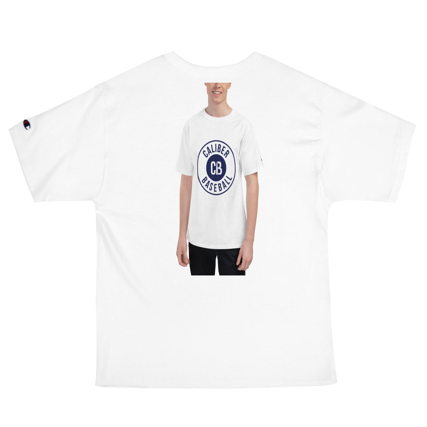 Signature | Champion T-Shirt | Caliber Baseball | Badge Logo