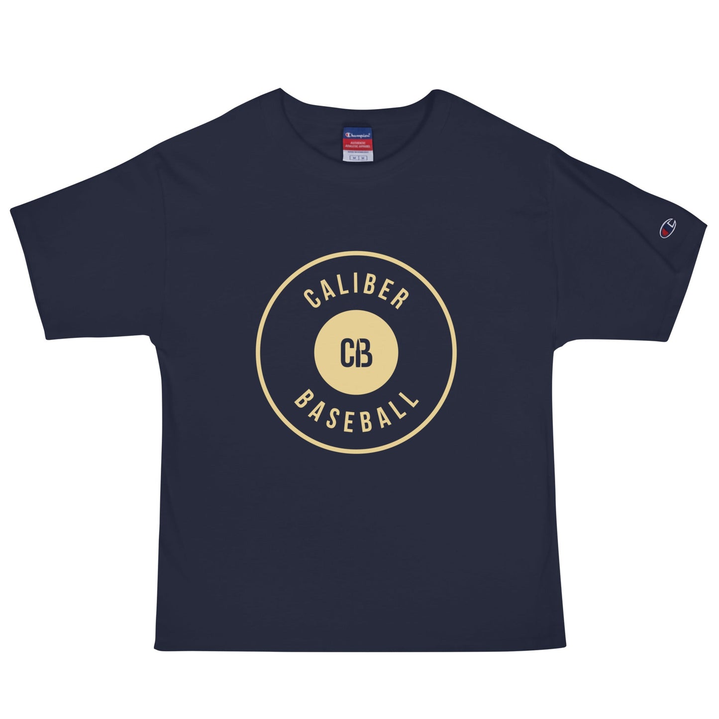 Signature | Champion T-Shirt | Caliber Baseball | Crest Logo