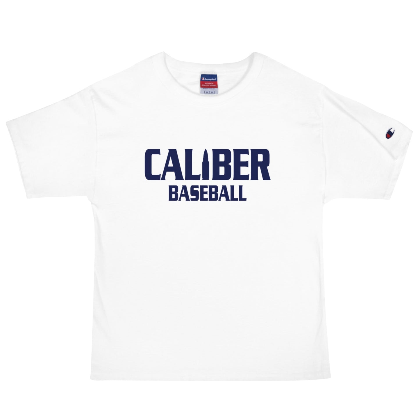Signature | Champion T-Shirt | Caliber Baseball | Varsity Script Logo