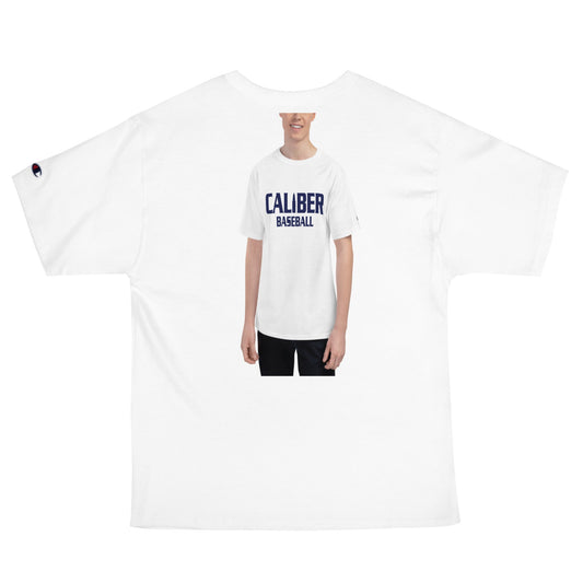 Signature | Champion T-Shirt | Caliber Baseball | Varsity Script Logo