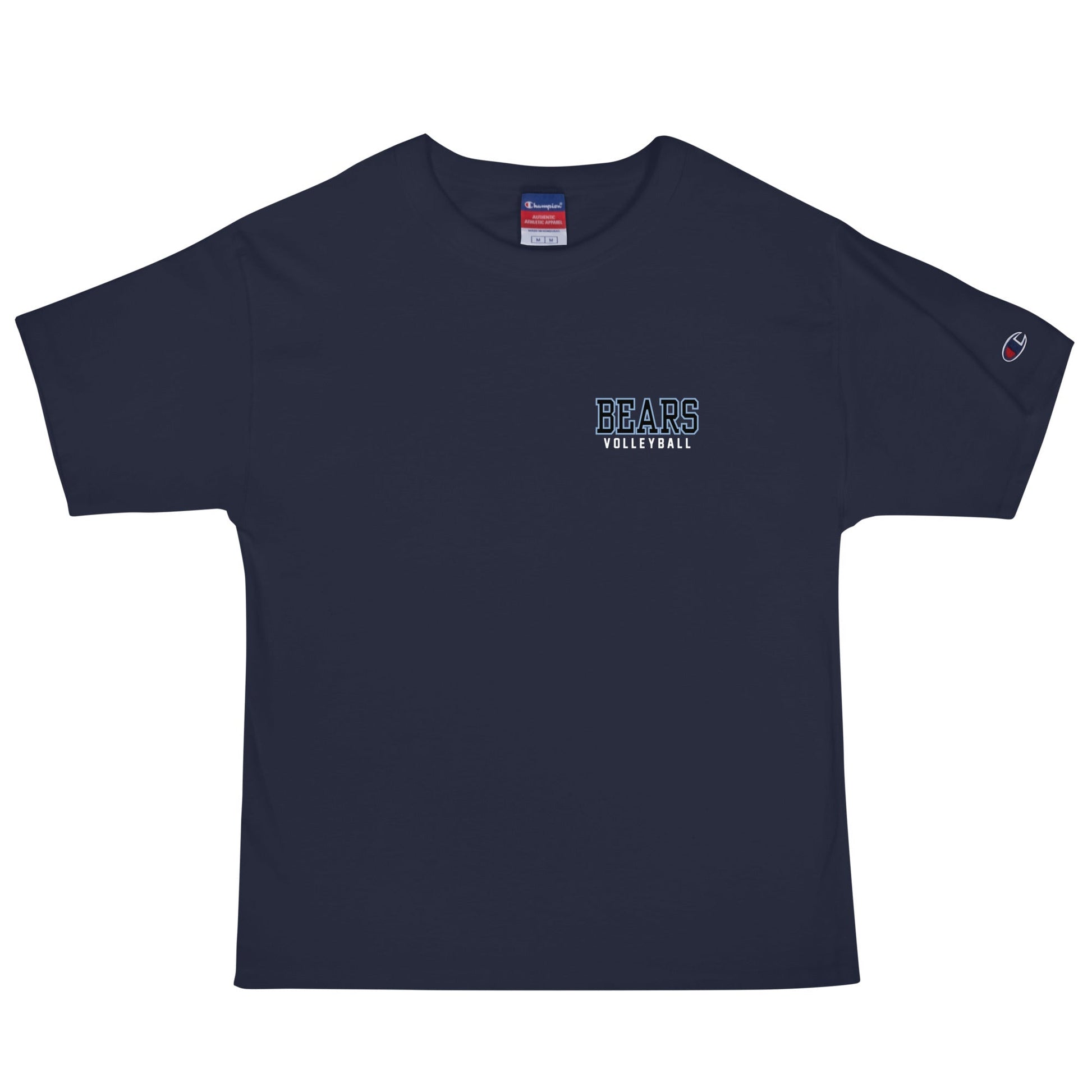 Signature | Champion T-Shirt | Cambridge Volleyball | Block Bears Logo