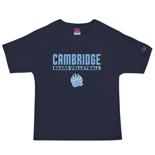 Signature | Champion T-Shirt | Cambridge Volleyball | Script Paw Logo