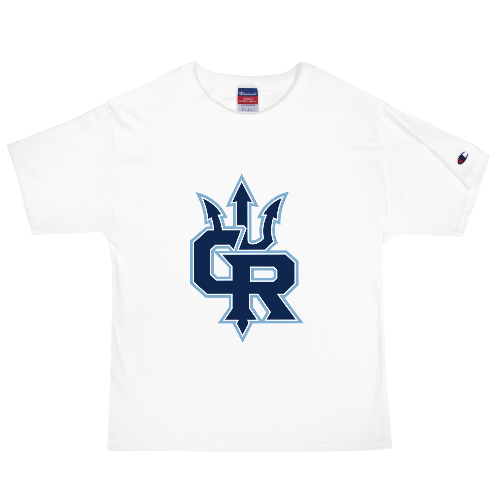 Signature | Champion T-Shirt | Cape Riptides Baseball | Emblem Logo