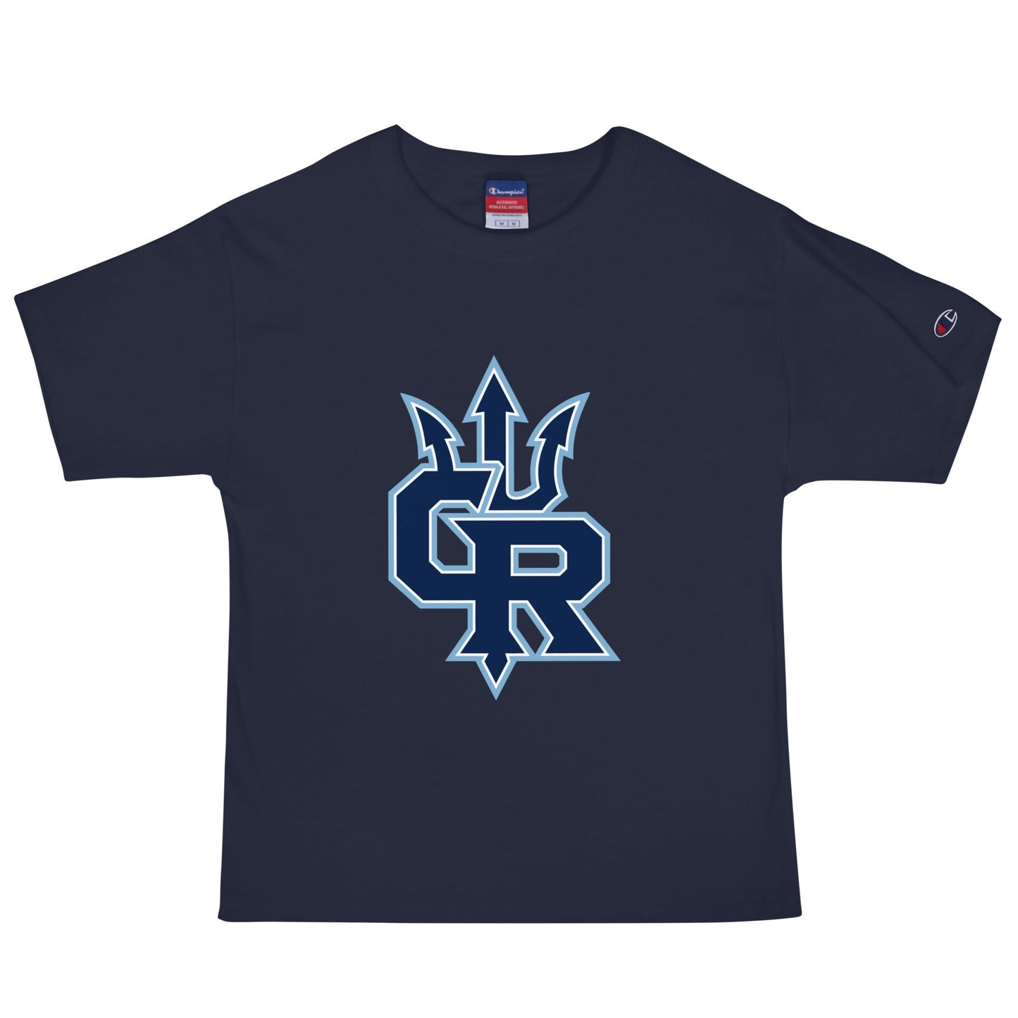 Signature | Champion T-Shirt | Cape Riptides Baseball | Emblem Logo