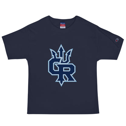 Signature | Champion T-Shirt | Cape Riptides Baseball | Emblem Logo