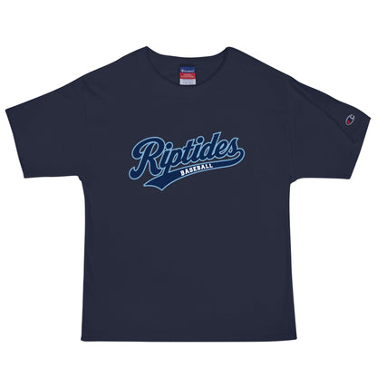 Signature | Champion T-Shirt | Cape Riptides Baseball | Modern Script Logo