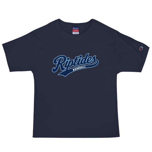 Signature | Champion T-Shirt | Cape Riptides Baseball | Modern Script Logo
