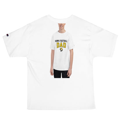 Signature | Champion T-Shirt | Cardinal Ohara Hawks | Football Dad Logo