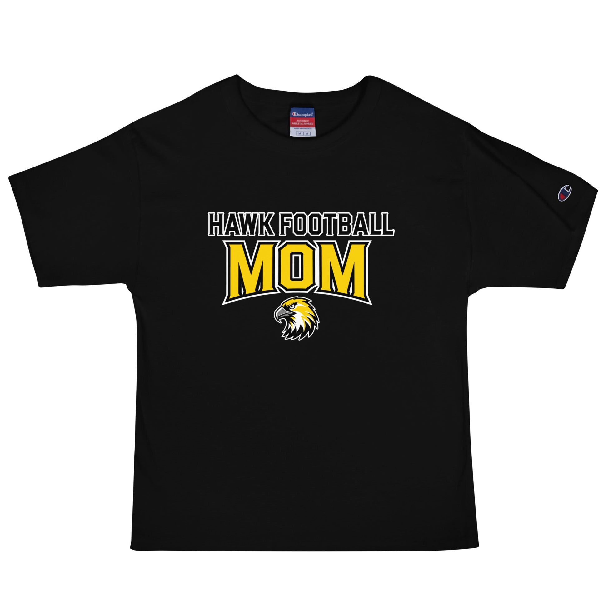 Signature | Champion T-Shirt | Cardinal Ohara Hawks | Football Mom Logo