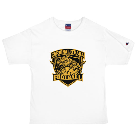 Signature | Champion T-Shirt | Cardinal Ohara Hawks | Shield Logo