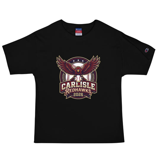 Signature | Champion T-Shirt | Carlisle Redhawks | Emblem Logo