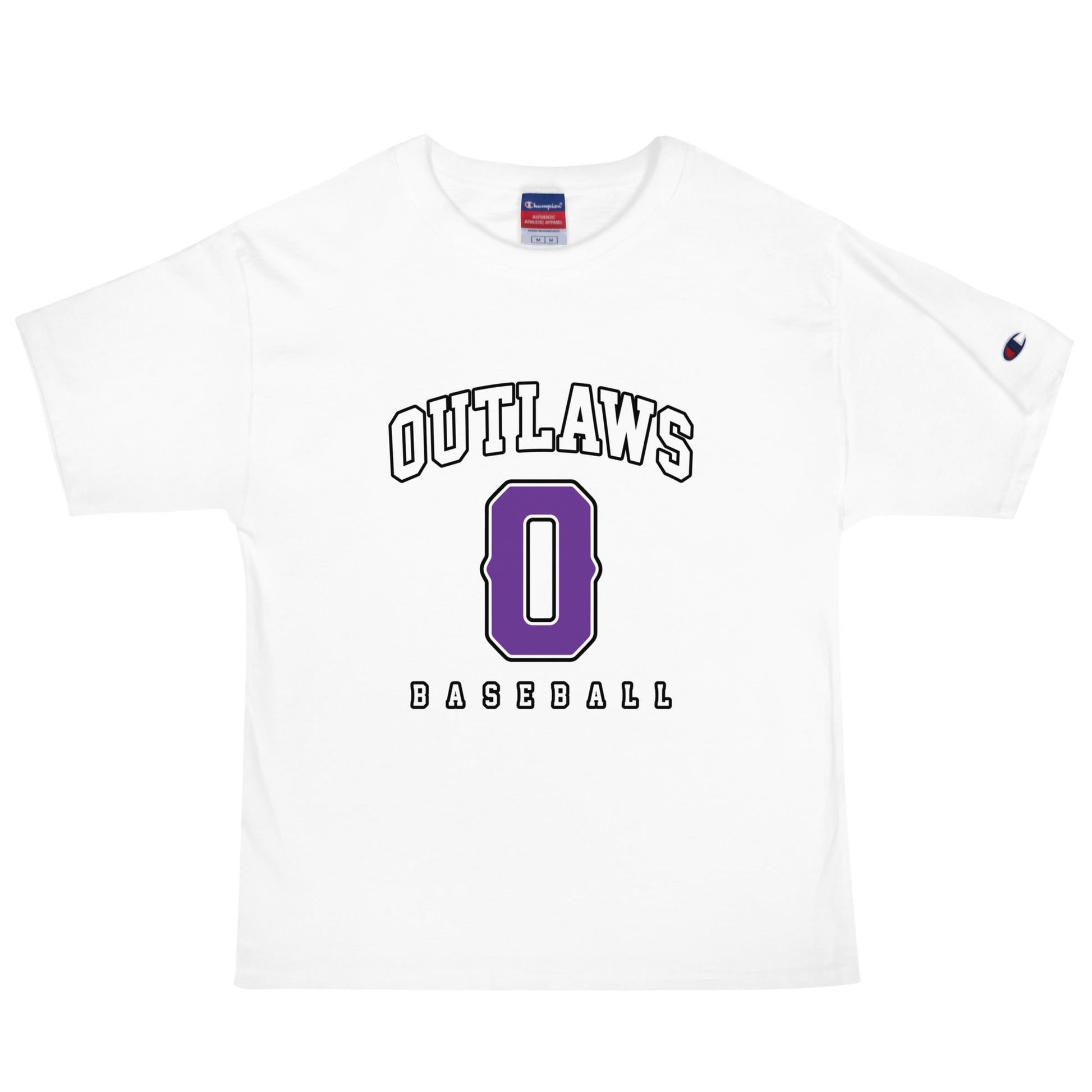 Signature | Champion T-Shirt | Carolina Outlaws Baseball | Atheltics Logo